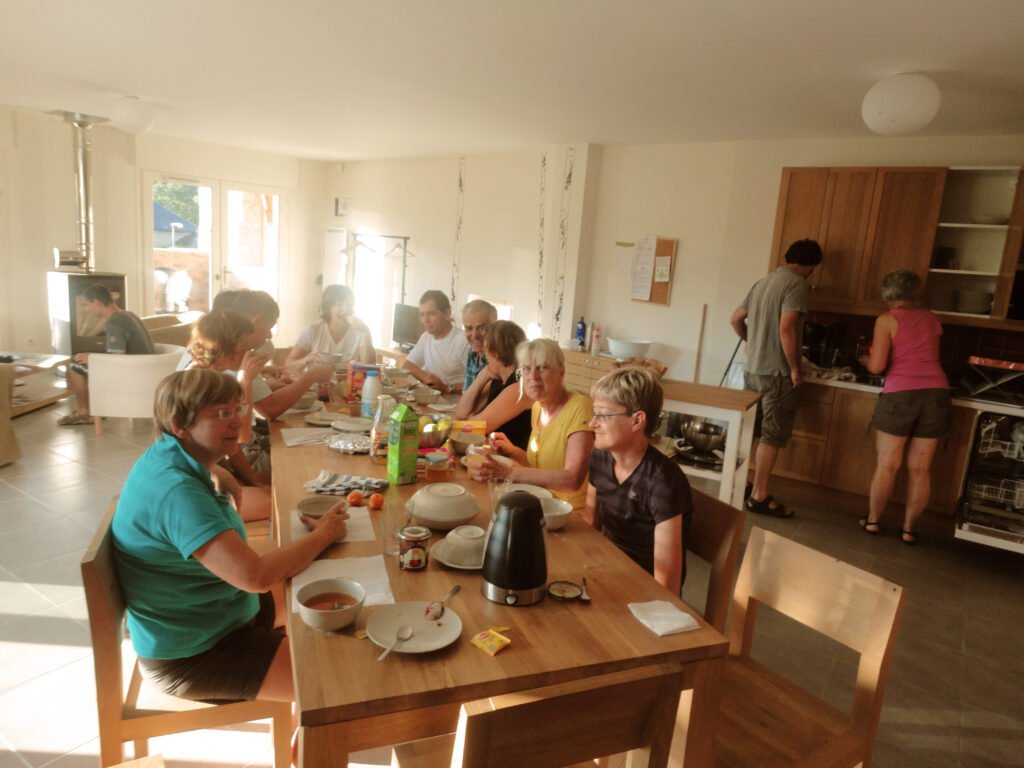 Repas dans un gîte